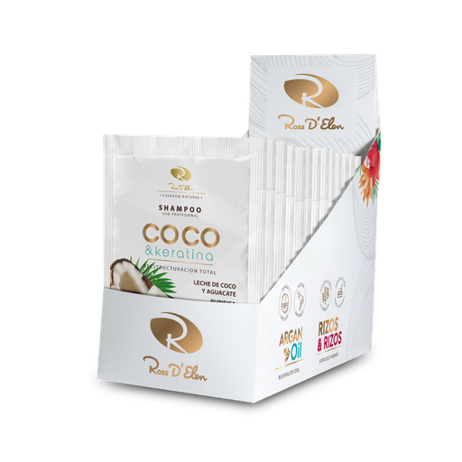 [59489009] SHAMPOO ROSS D ELEN SACHET COCO Y KERATINA X30ML