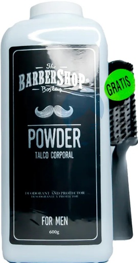 [59610037] TALCO BARBERSHOP X 700 GR + PEINE GRATIS BARBER0122