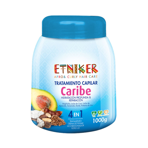 [59512619] TTO CAPILAR ETNIKER CARIBE 4 EN 1 X 1000 G