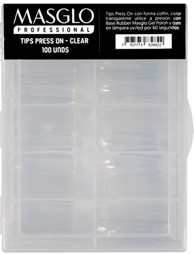 [59155321] UÑAS MASGLO PRESS ON NATURAL X 100