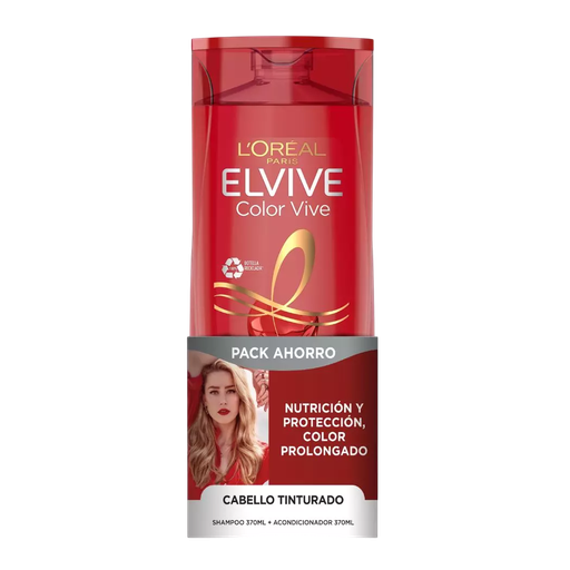 [24101001] PACK ELVIVE COLOR VIVE SH+ACO X 370 ML