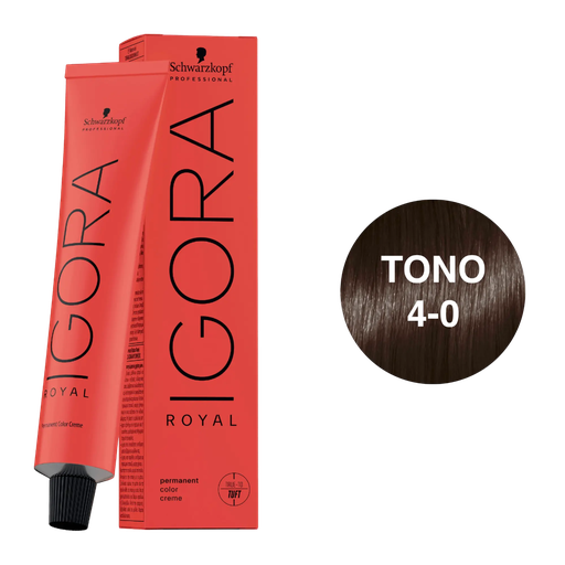 [24112112] TINTE IGORA ROYAL 4-0 CASTAÑO MEDIO X 60 ML