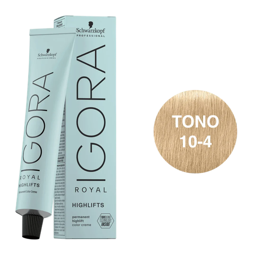 [24121021] TINTE IGORA ROYAL 10-4 RUBIO PLANITO BEIGE X 60 ML